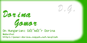 dorina gomor business card